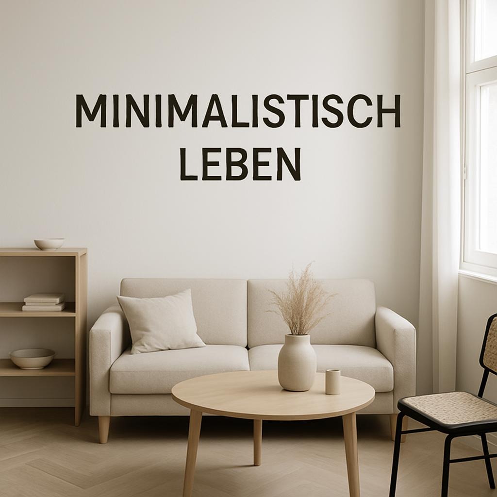 Minimalistisch leben in einer schlichten, aber schönen Wohnung.