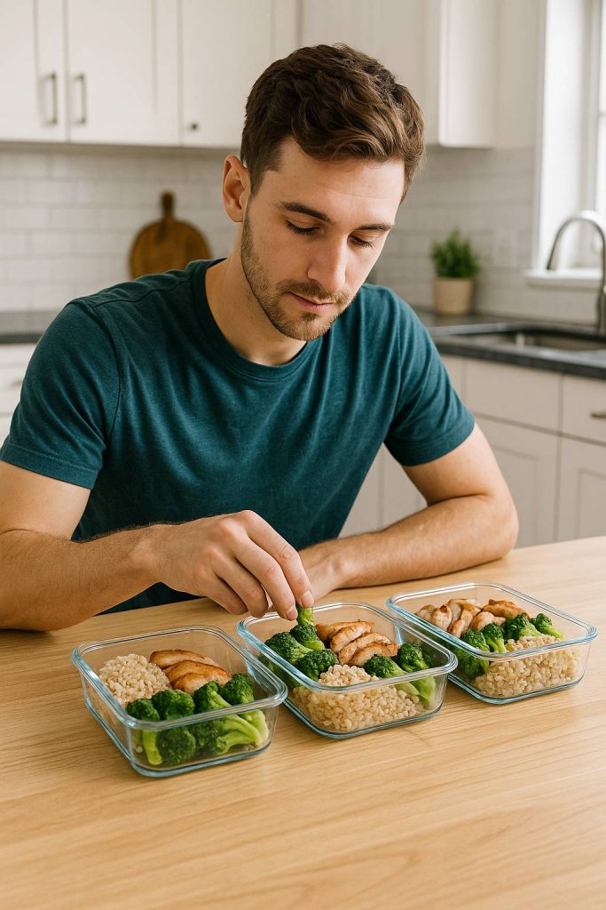 Meal-Prep mit Glasboxen als einfache Methode, um Geld sparen im Alltag und gesünder essen zu verbinden